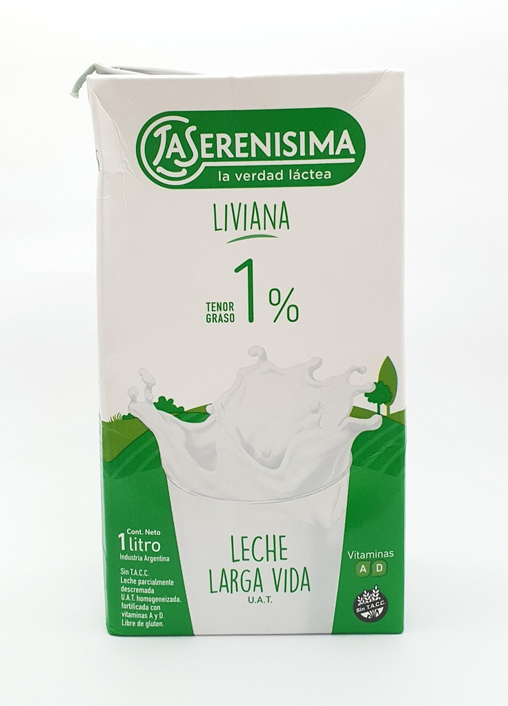 Leche LS Larga Vida 1%(Liviana) 1L